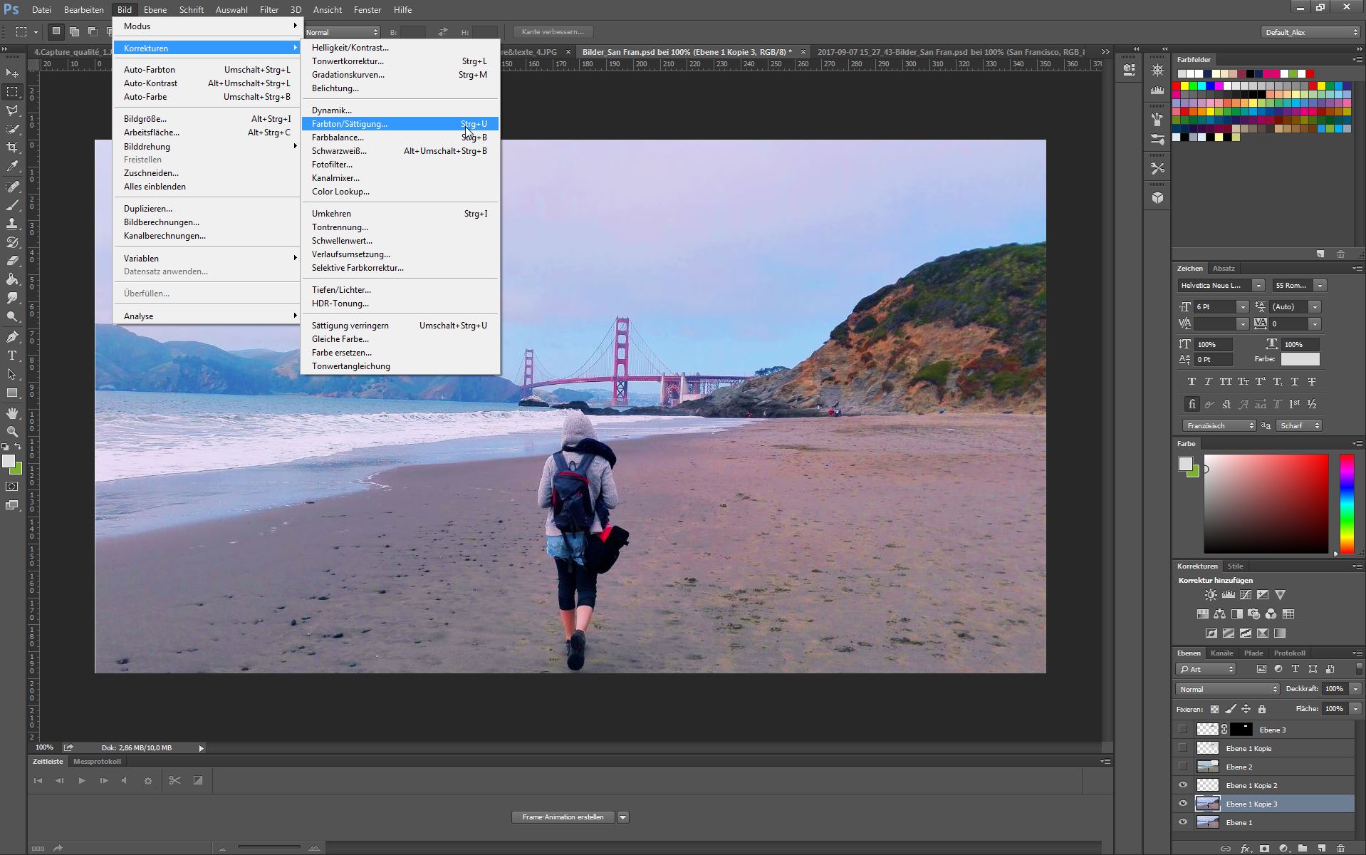 Retusche in Photoshop 5.Capture_Développement_2_DE