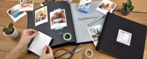 Thèmes et accessoires pour un album photo scrapbooking